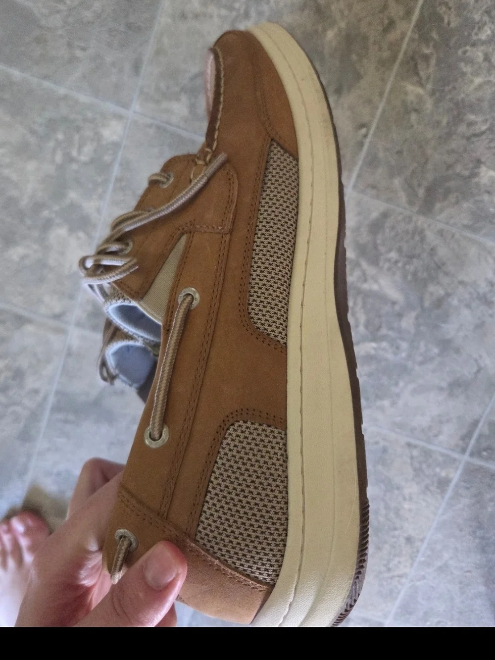 Dockers Men's Tan Lace-Up Boat Shoes SIZE 12 NWOT